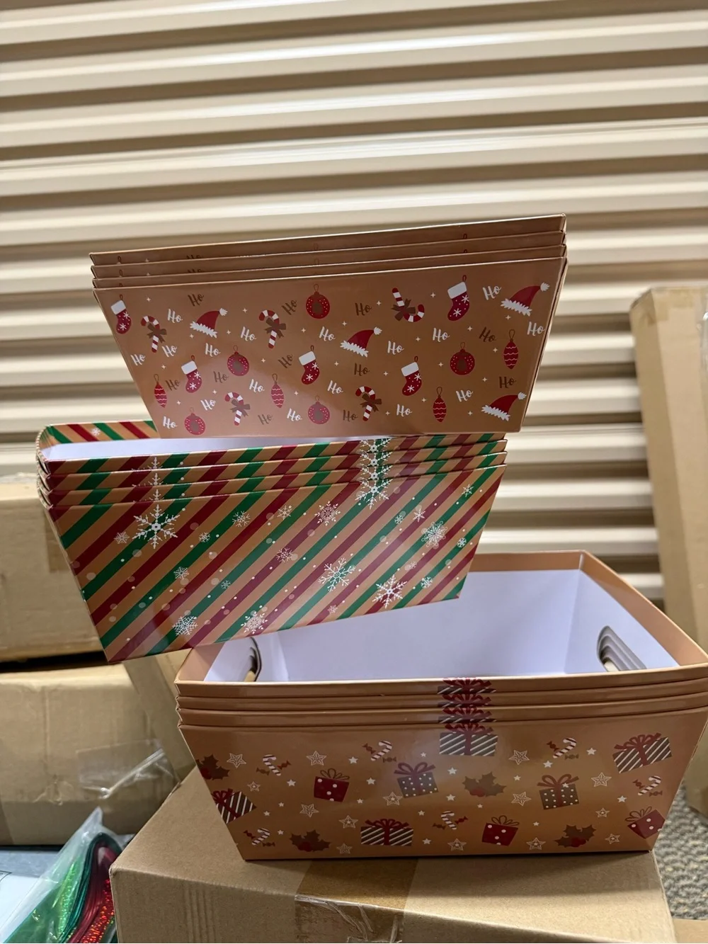Christmas Baskets for Gifts Empty Diy Bulk